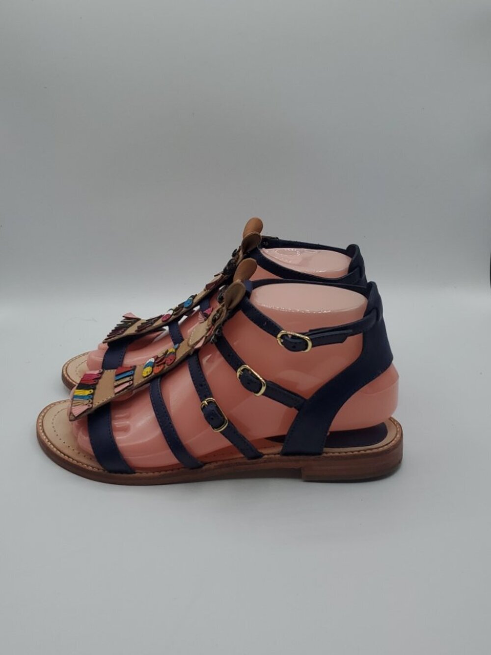 KATE SPADE SAHARA Spice Things Up Gladiator Leather Sandals Size 7M - Picture 3 of 12
